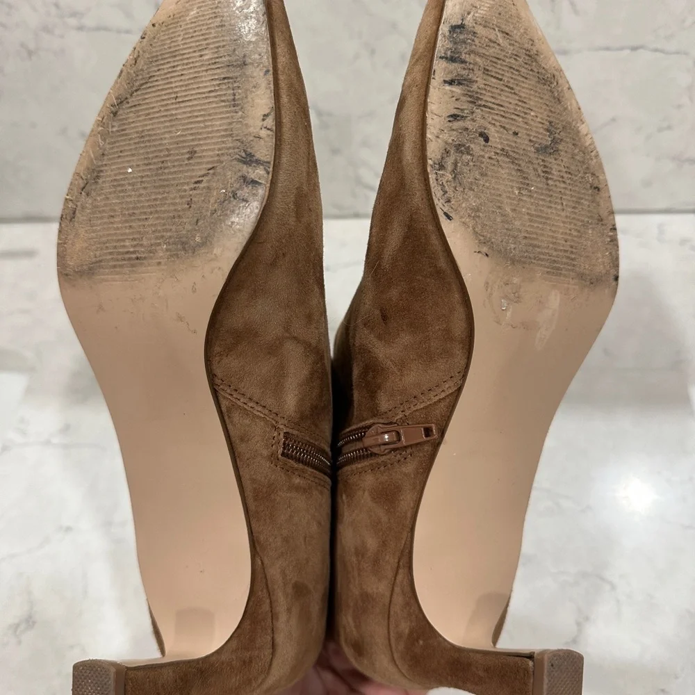 Steve Madden Tan Suede Heeled Boots 8.5 - Picture 7 of 10